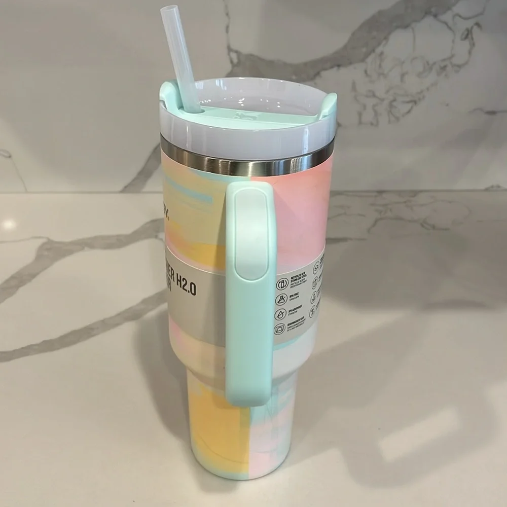 Stanley - WARM SERENE BRUSHSTROKES aka ‘Taylor Swift Stanley’ 40oz Tumbler - NWT